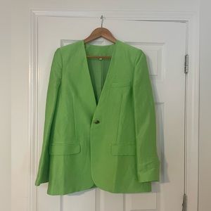 & Other Stories Collarless Single Button Blazer